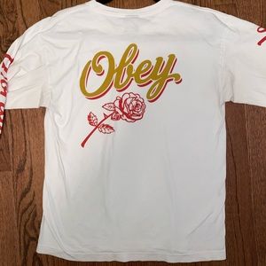 Obey Careless Whispers White Long Sleeve T-shirt